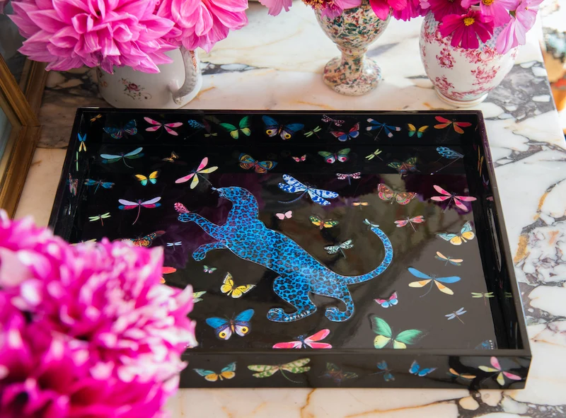 Lacktablett DRAGONFLIES 30 x 40 cm