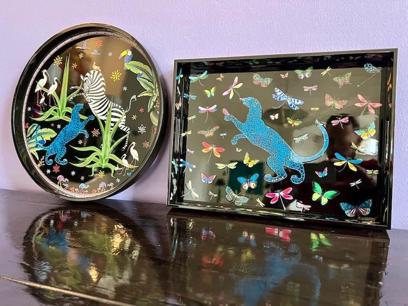 Lacktablett DRAGONFLIES 30 x 40 cm