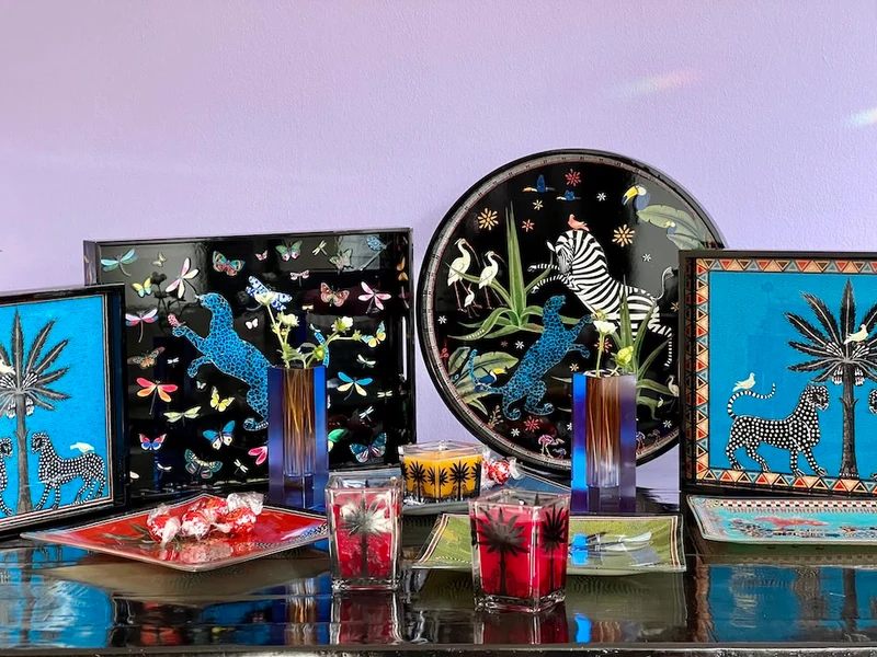 Lacktablett DRAGONFLIES 30 x 40 cm