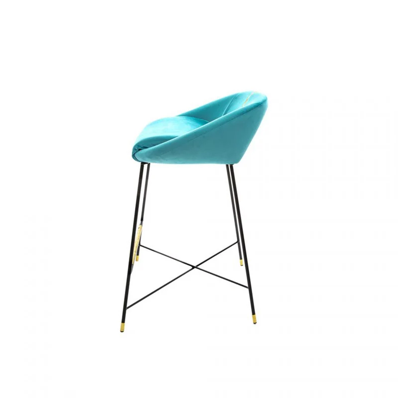 Barhocker DRILL türkis-blau