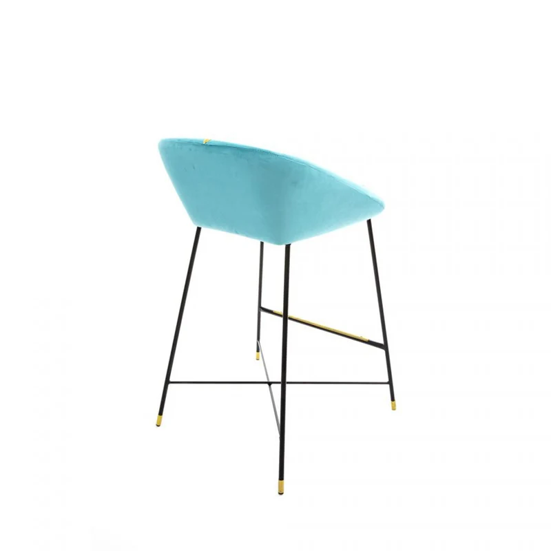 Barhocker DRILL türkis-blau