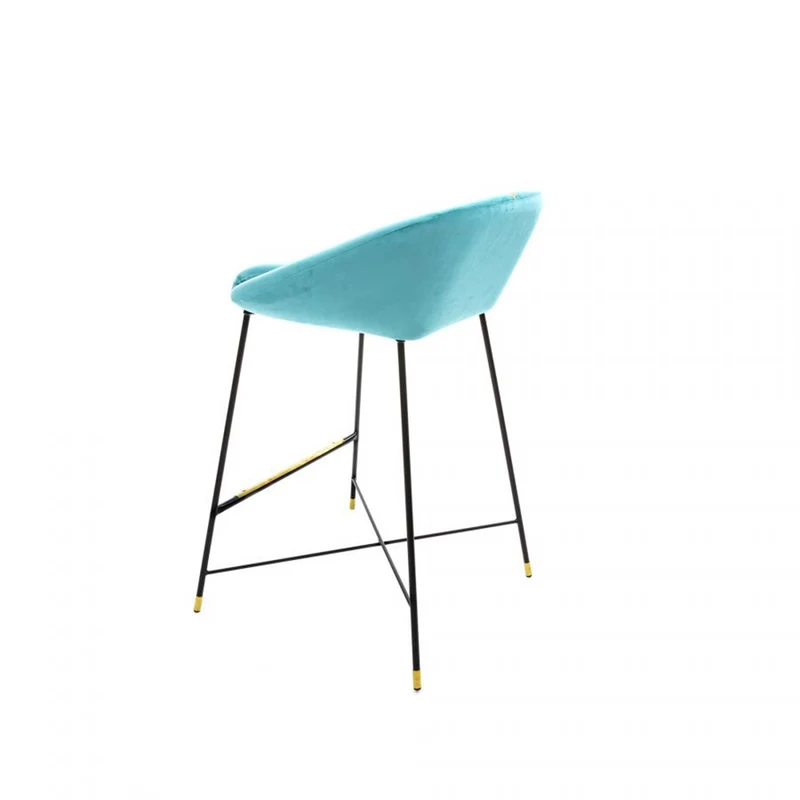 Barhocker DRILL türkis-blau