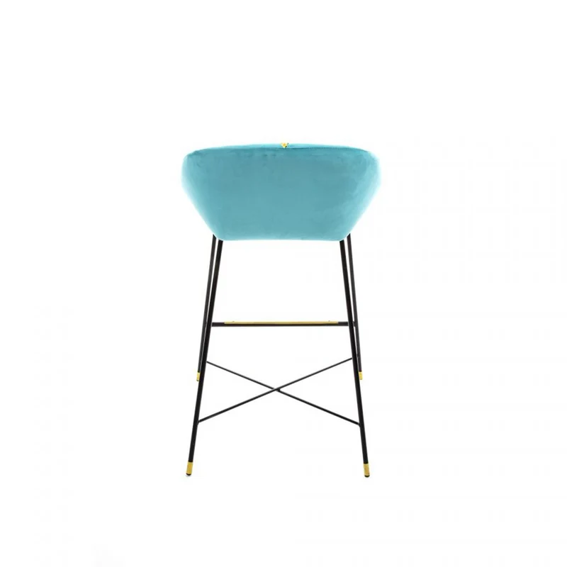 Barhocker DRILL türkis-blau