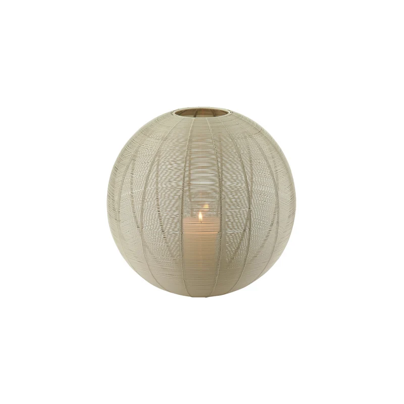 rundes Windlicht KNOKKE - sandstone Ø40 cm