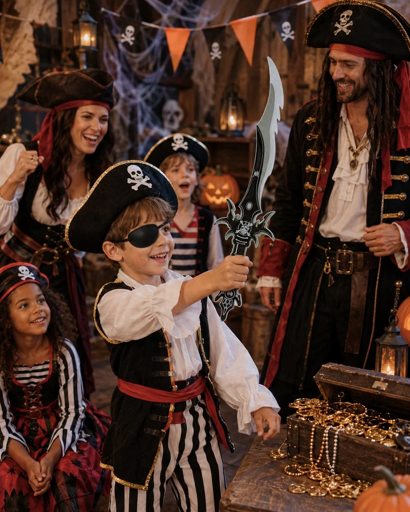 Schaumstoff Piratenschwert 66 cm  Gezackter Piratensäbel Schwarz Grau