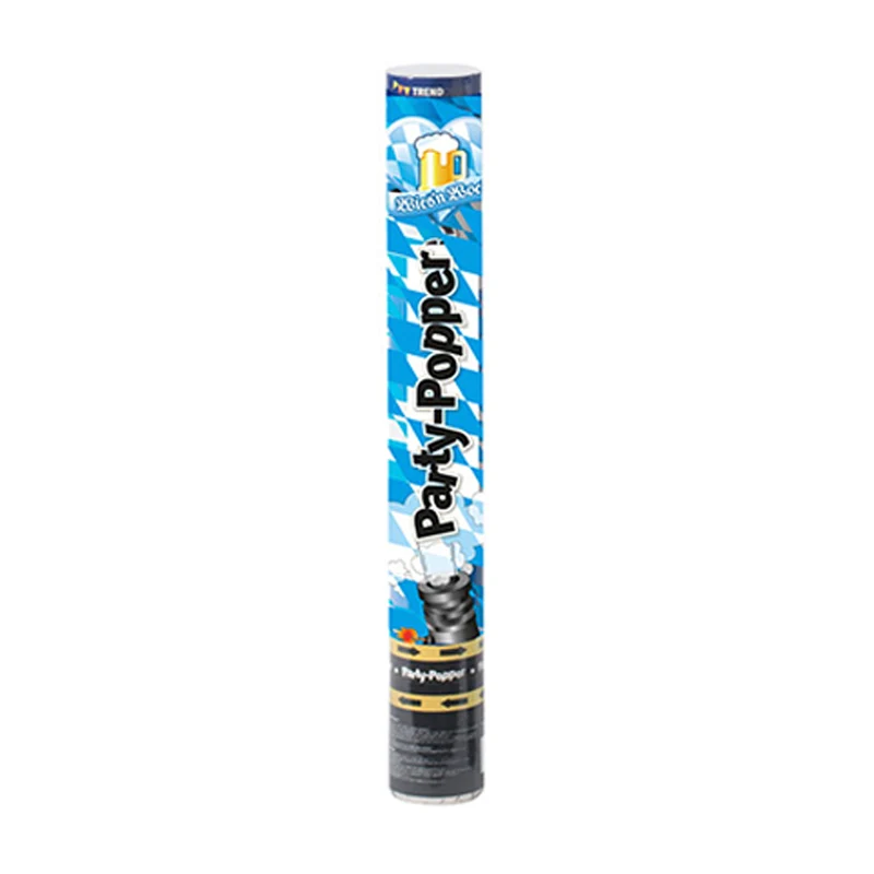 Konfettishooter Papier Bayern Weiss-Blau 40cm