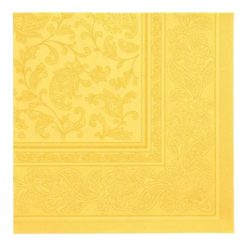 Servietten RC "Ornaments" 40x40cm/20Stk. | Gelb