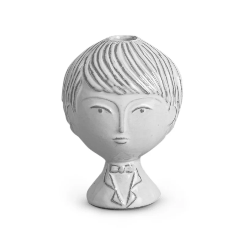 Vase UTOPIA REVERSIBLE BOY-GIRL BUD in weiß