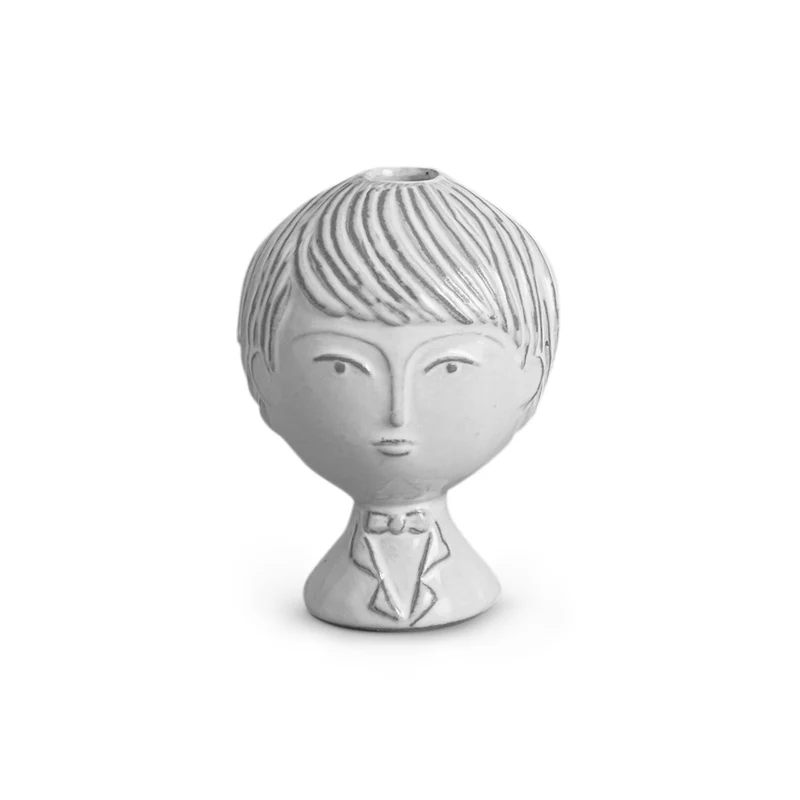 Vase UTOPIA REVERSIBLE BOY-GIRL BUD in weiß