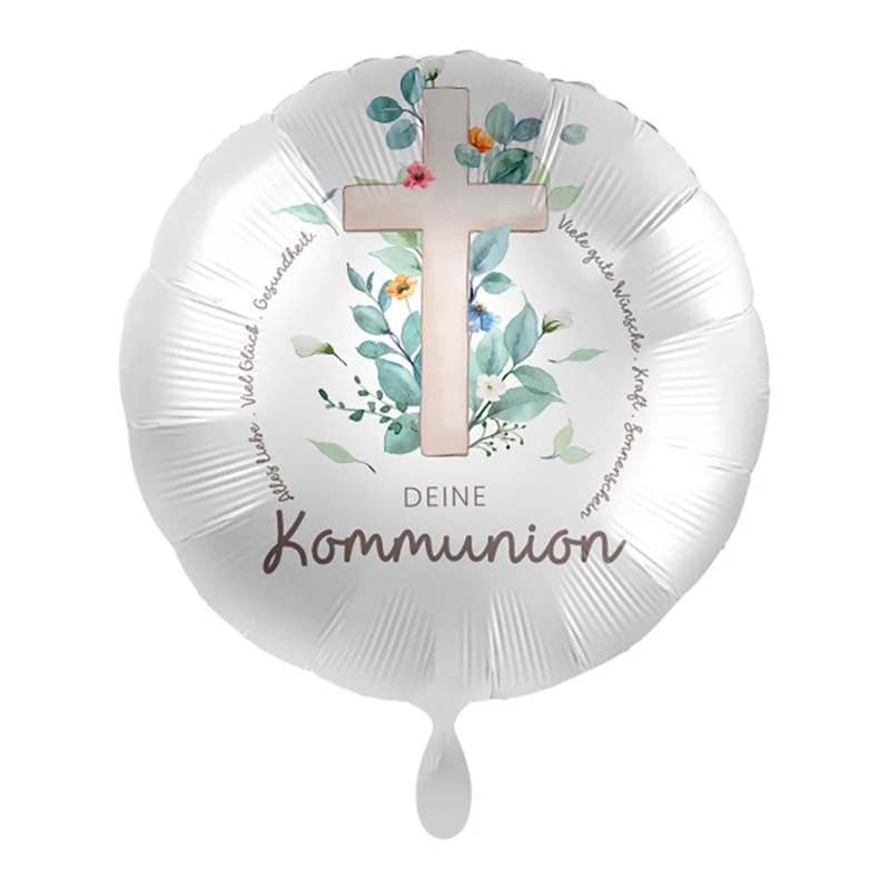 18"/Ø43cm Folienballon "Deine Kommunion"