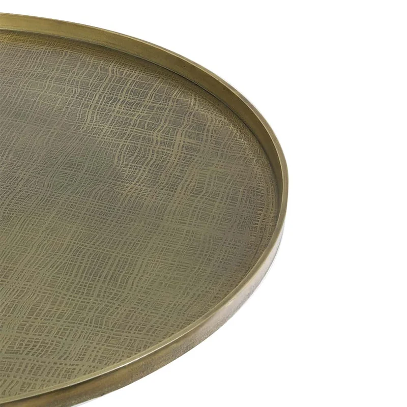 Couchtisch POPETA antik bronze Ø75x35cm