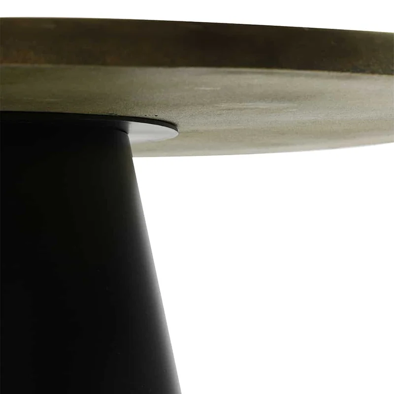 Couchtisch POPETA antik bronze Ø75x35cm