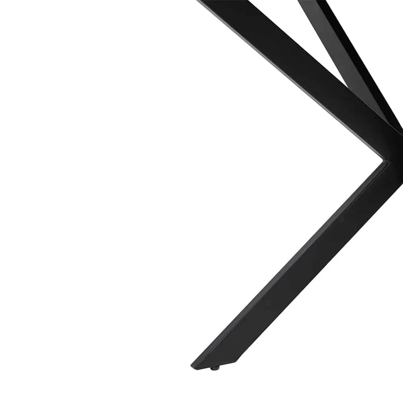 Esstisch TOMOCHI Marmor weiß schwarz Ø120x78 cm