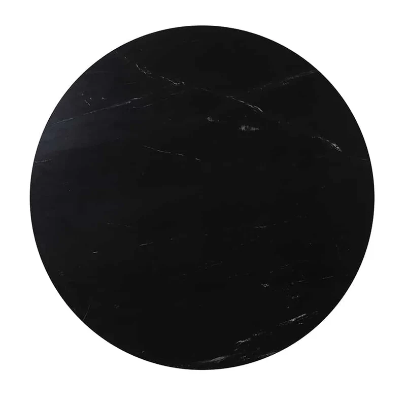 Esstisch TOMOCHI Marmor schwarz+schwarz Ø120x78 cm