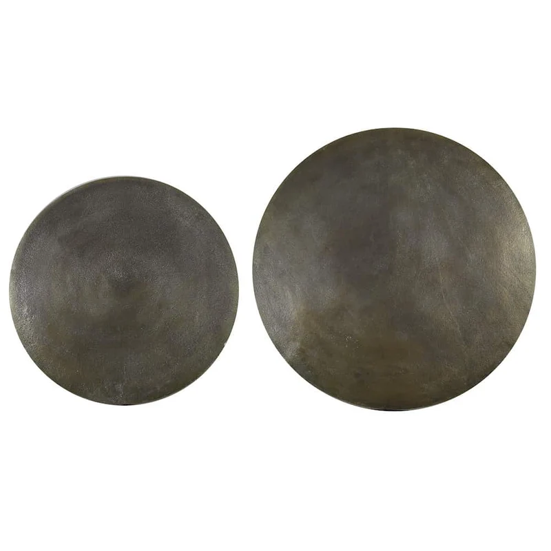 Couchtisch 2er-Set 'TRELO' antik bronze-schwarz