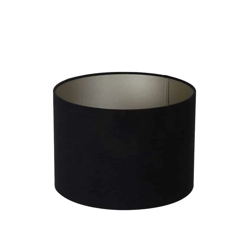 Tischlampe MALINDA gold-schwarz Velours 80 cm