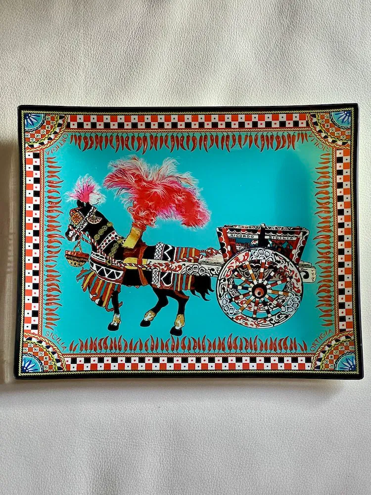 rechteckiger Glasteller CARRETTO 25x20 cm