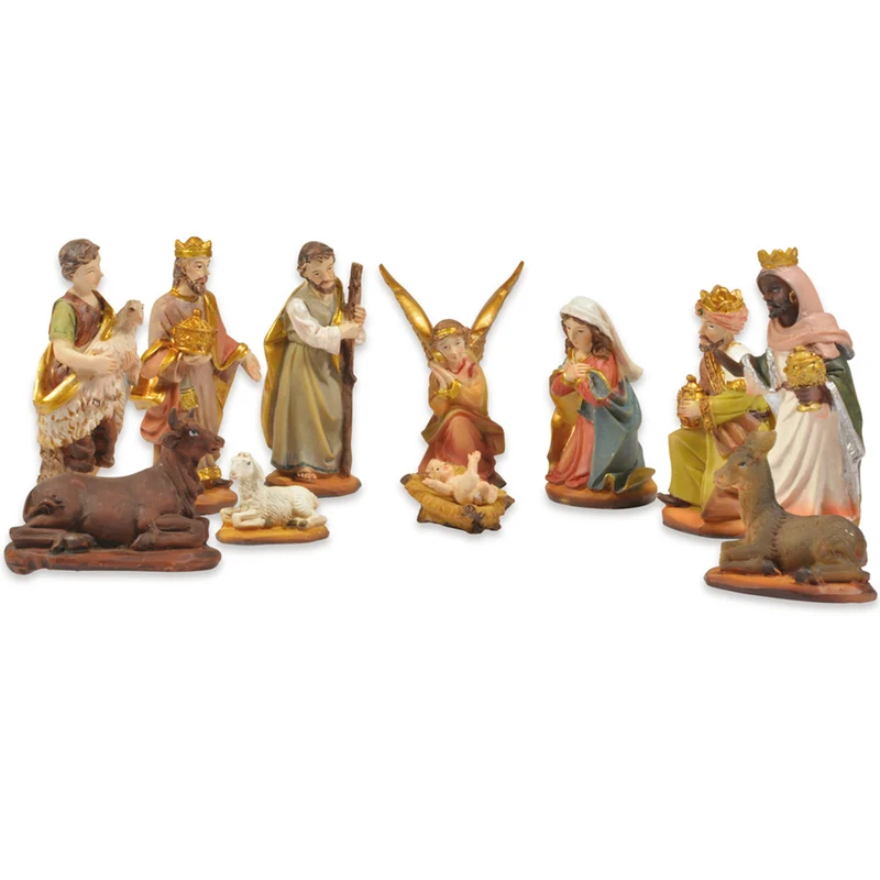Riffelmacher Krippenfigurenset 11-tlg. 3-7 cm 78322 | Gold