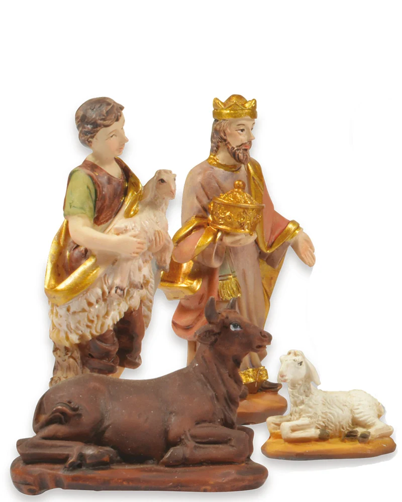 Riffelmacher Krippenfigurenset 11-tlg. 3-7 cm 78322 | Gold