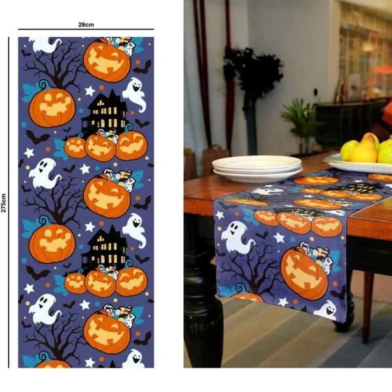 Halloween "Geister & Kürbisse" | Tischläufer 28x275cm