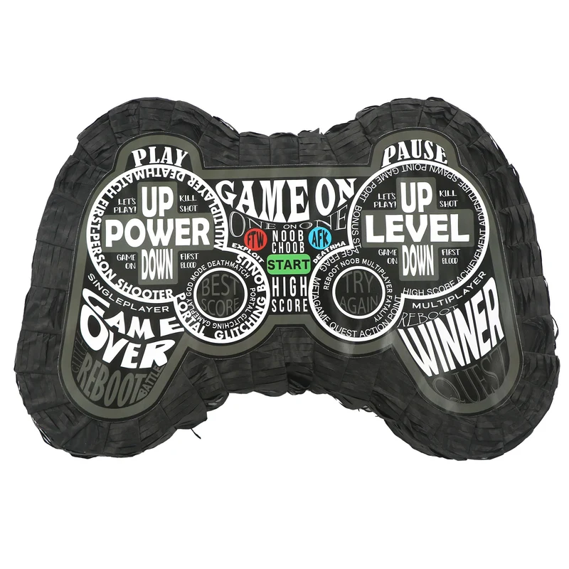 Pinata "Game Controller" Schwarz | 28.8x7.5x42.8cm