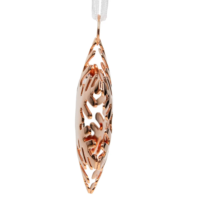 Riffelmacher Baumschmuck Deko Anhänger 6 cm | Stern oder Schneeflocke 71328 | Kupfer