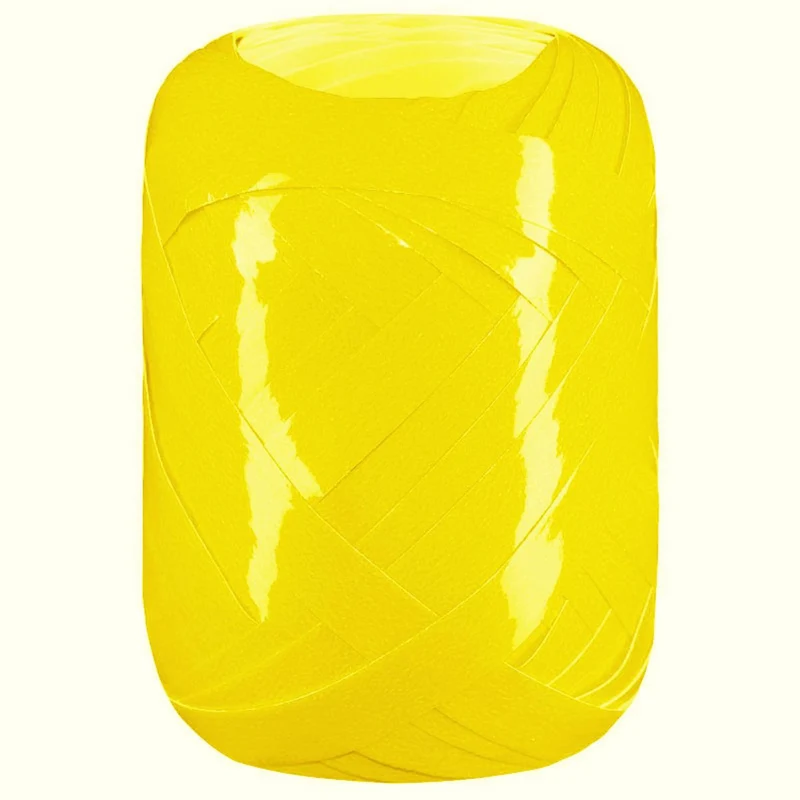 Kräuselband Neonlack 7mm/15m Gelb