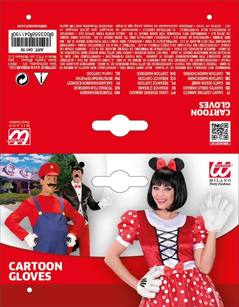 Cartoon Handschuhe | Weiß