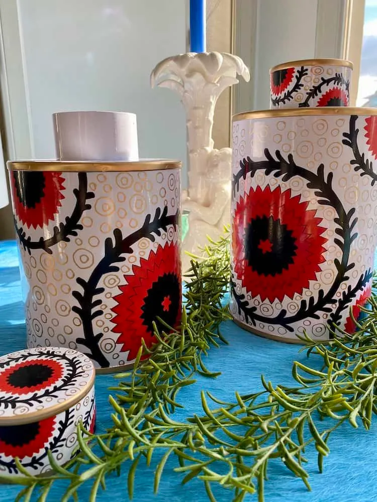 Handbemalte Eisen-Vase 'ISTANBUL' 2er-Set