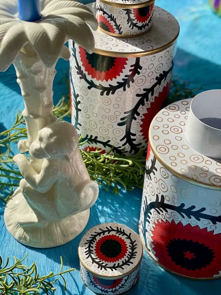 Handbemalte Eisen-Vase 'ISTANBUL' 2er-Set
