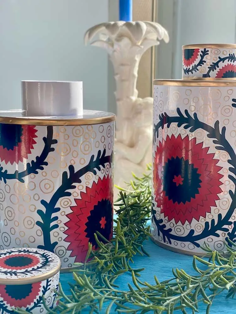 Handbemalte Eisen-Vase 'ISTANBUL' 2er-Set
