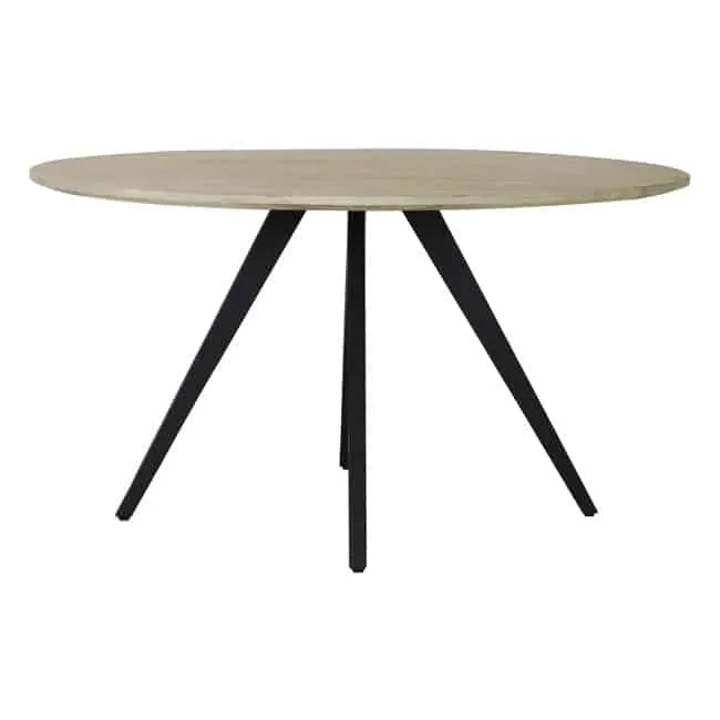 Esstisch MAGNIFERA Mango Holz - schwarz Ø120x78 cm
