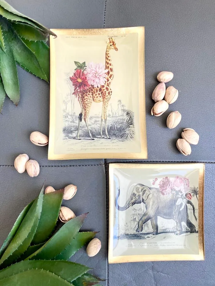 Dekoschale Glasteller LOVE PLATES ELEFANT