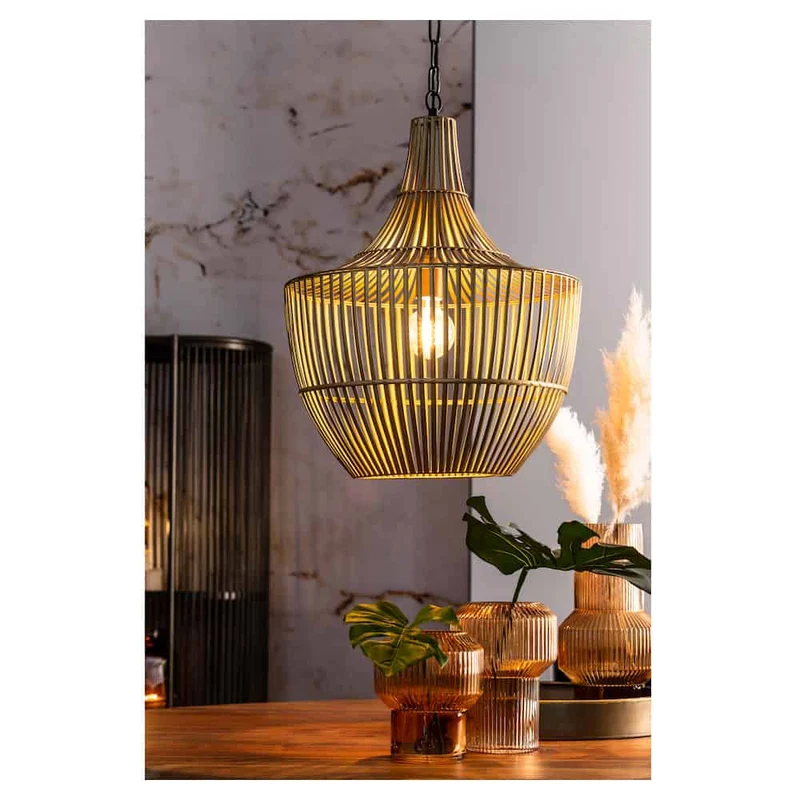 Hängelampe STELLA antik Bronze- Ø47x62,5cm