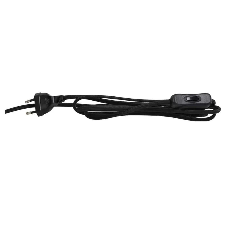 Tischlampe ARTURAN smoke grau, matt schwarz- Ø22x52cm