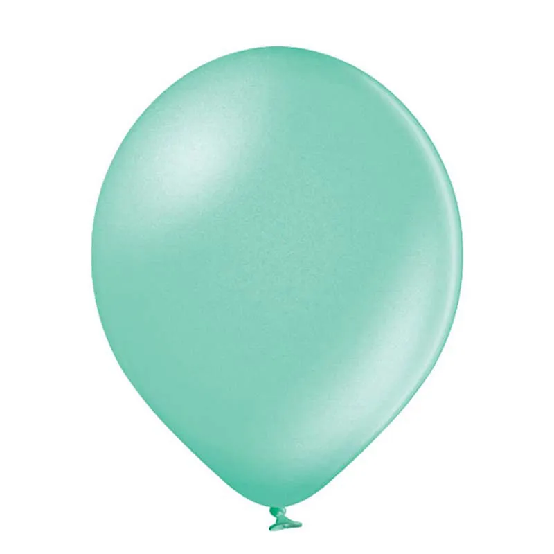 25 Stk. Luftballon Uni Metallic Ø 30cm | Hellgrün #074