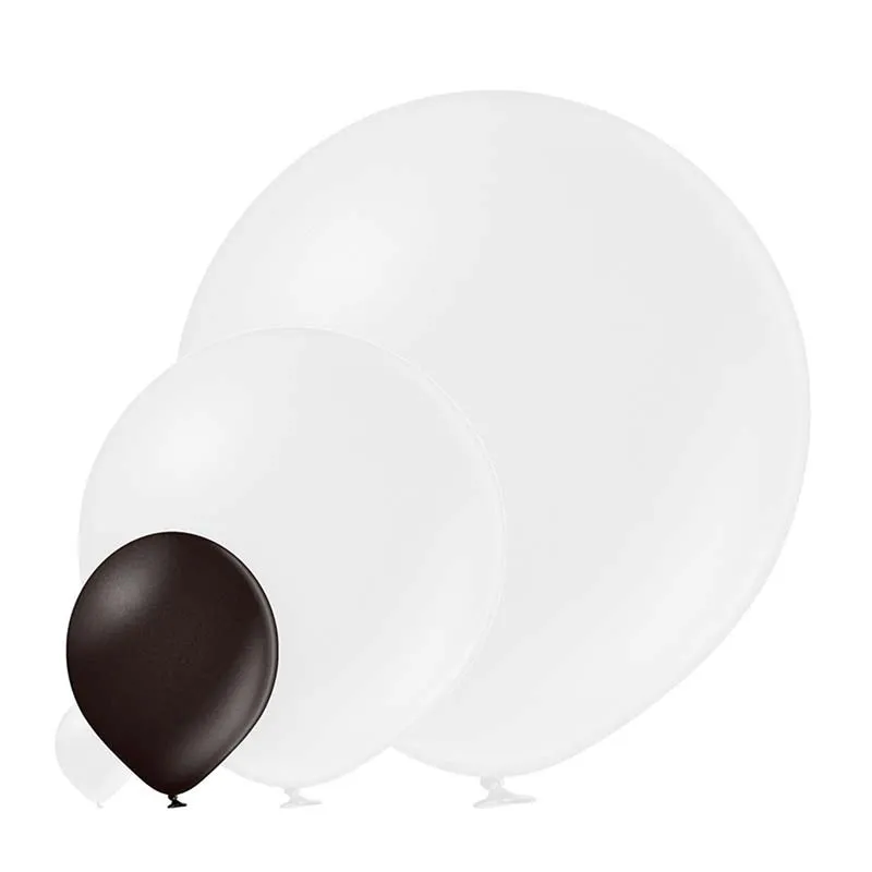 25 Stk. Luftballon Uni Metallic Ø 30cm | Schwarz#090