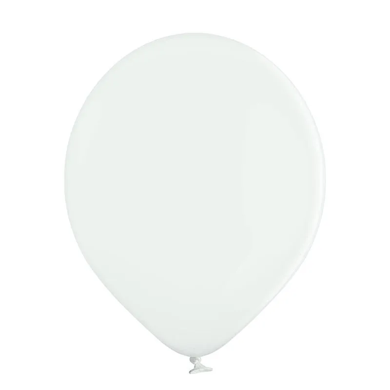 25 Stk. Luftballon Unifarben Ø 12cm | Weiß