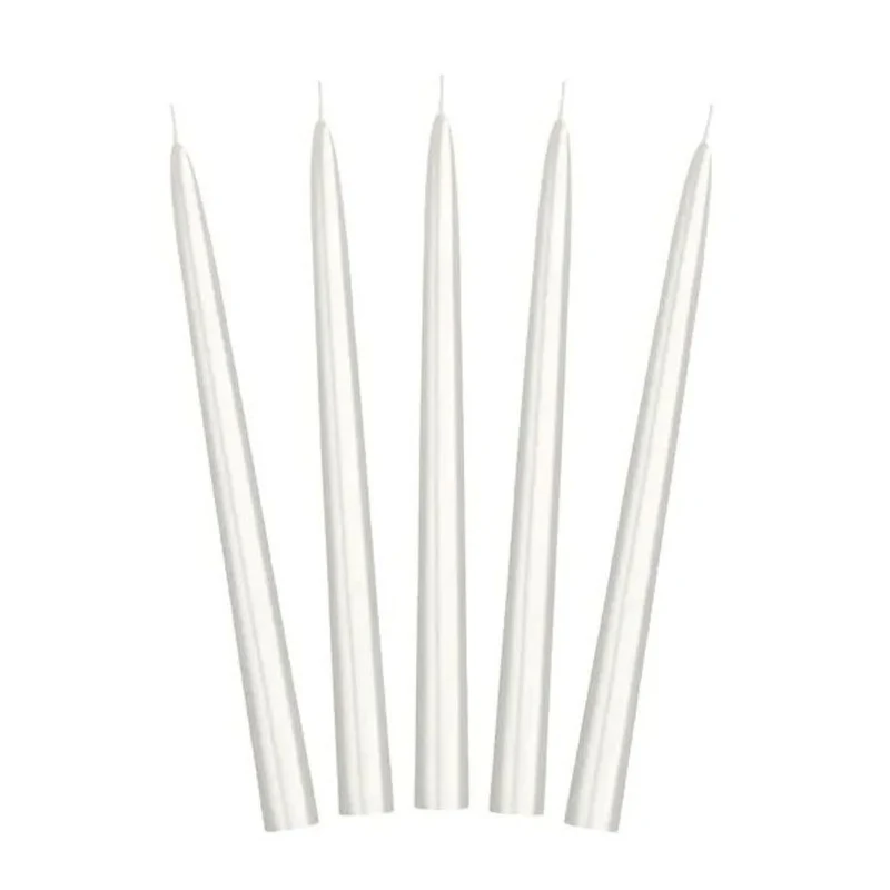 Spitzkerzen 24cm 10Stk. | Pearl Metallic