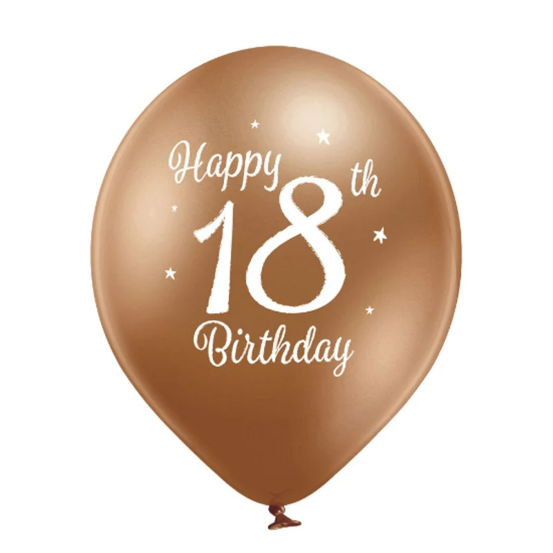 Luftballon "Happy 18th Birthday" | 6Stk./Ø30cm