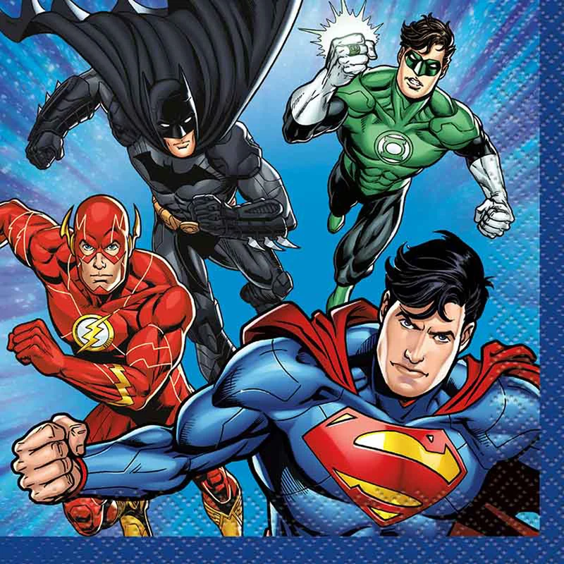 Justice League Servietten 16Stk./25cm