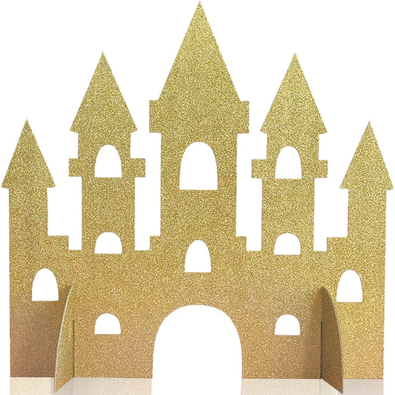Tischaufsteller Märchenschloss ca. 35cm Gold