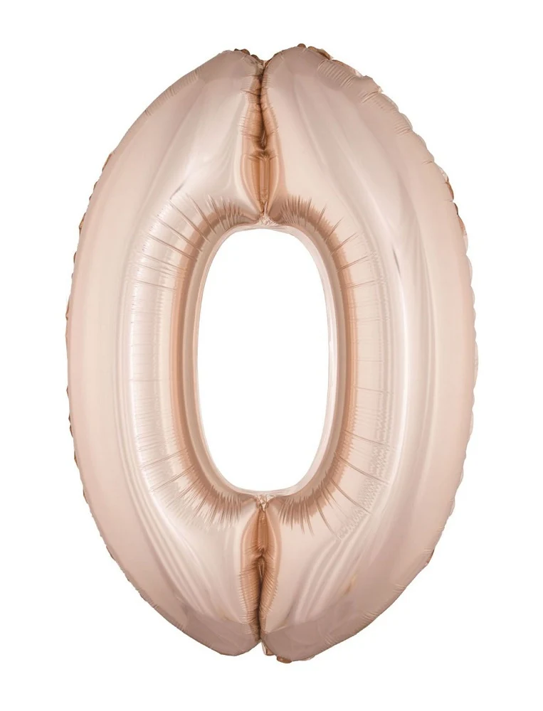 XXL Zahlen Folienballon 100 cm - Roségold