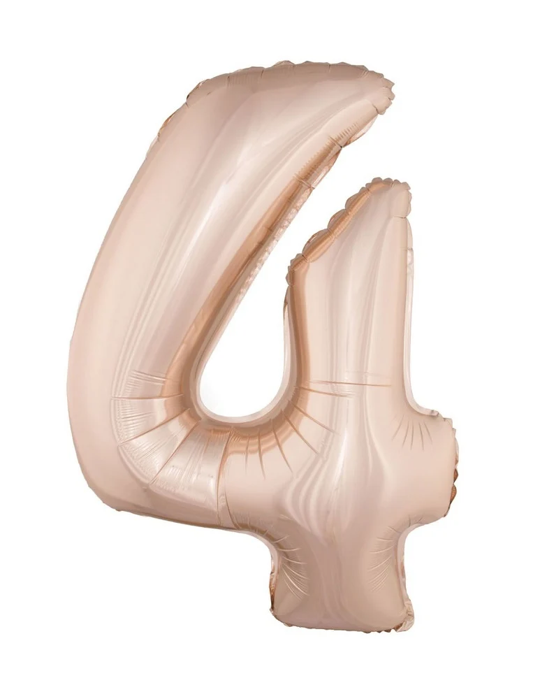 XXL Zahlen Folienballon 100 cm - Roségold