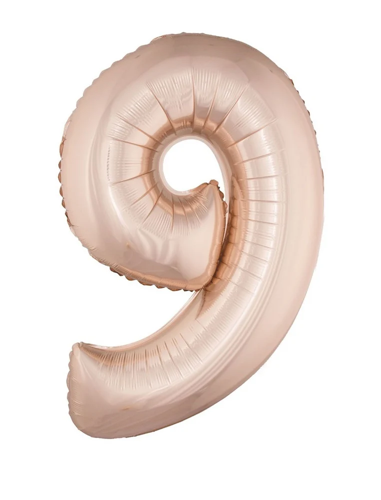 XXL Zahlen Folienballon 100 cm - Roségold