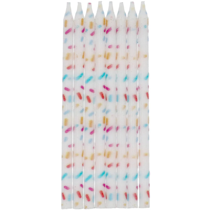 24 Kerzen Cozy Sprinkles | 10 cm Mehrfarbig