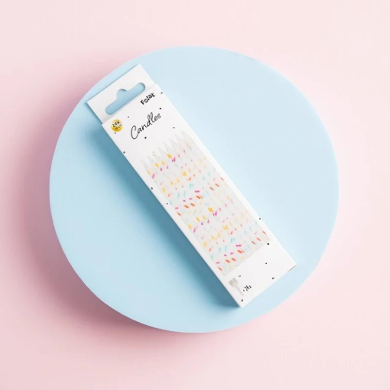 24 Kerzen Cozy Sprinkles | 10 cm Mehrfarbig