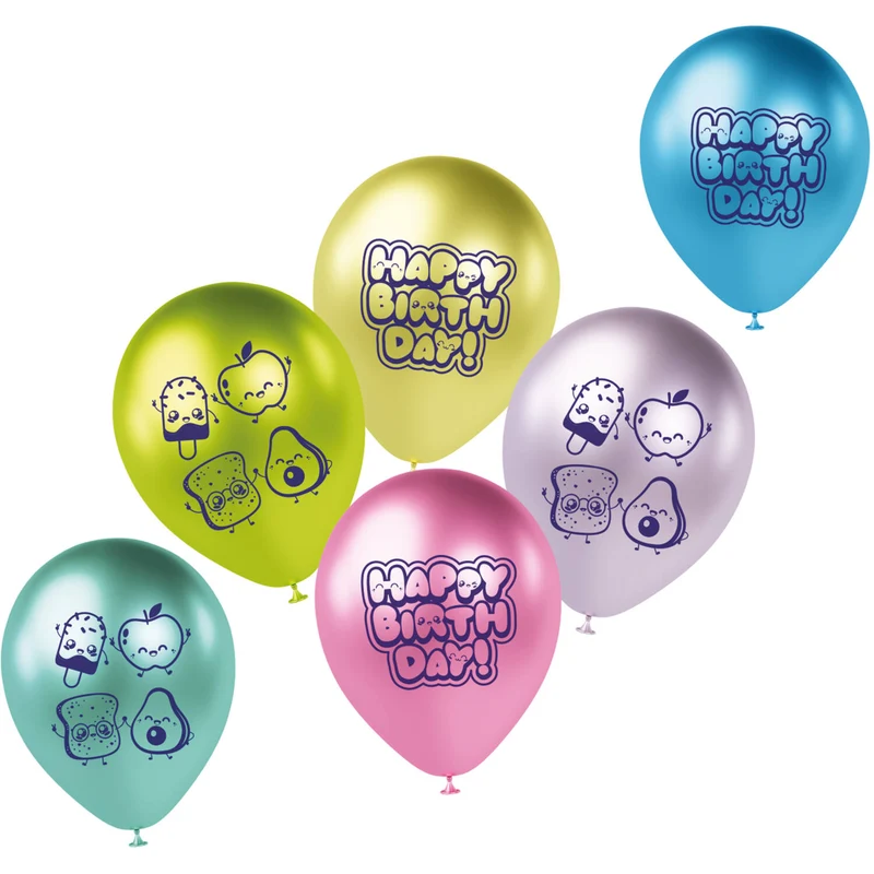Latexballon Kawaii Party 33 cm | 6 Stück