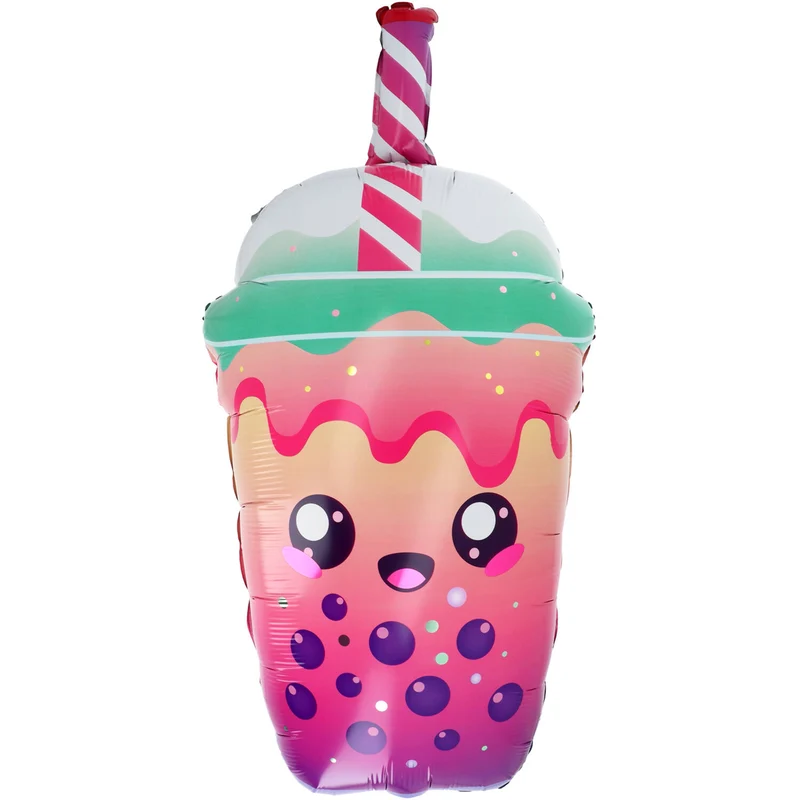 Shape Folienballon "Bubble Tea" | 38x76 cm