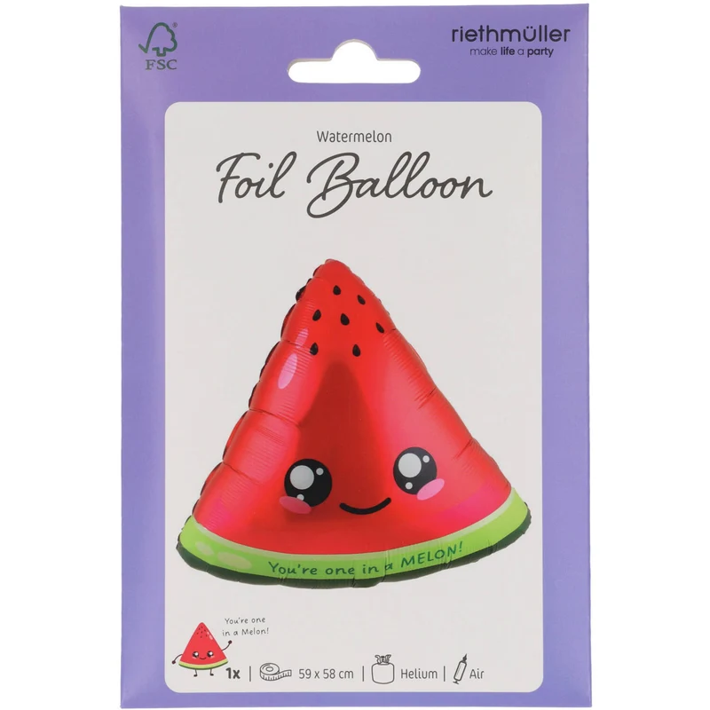 Shape Folienballon "Wassermelone" | 60x57 cm
